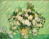 Vincent Van Gogh Canvas Paintings - Roses